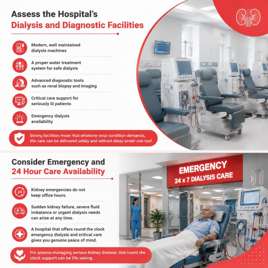 Assess the Hospital's Dialysis and Diagnostic Facilities